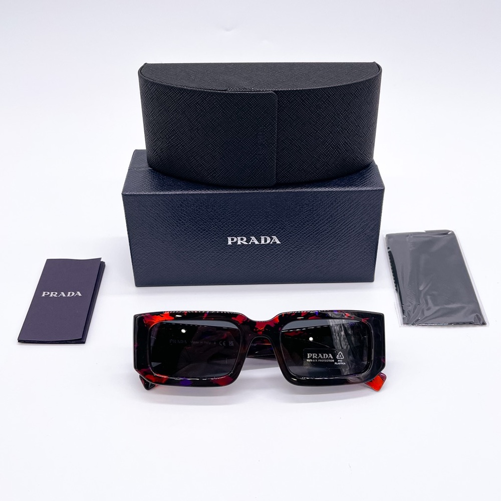 NEW PRADA PR06YSF 06V5S0 UNISEX SQUARE SUNGLASSES PRADA SPR 06Y EYEWEAR PR 06YS - Picture 13 of 13